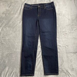 Talbots Jeans 8P 8 Petite Flawless Slim Ankle Dark Wash